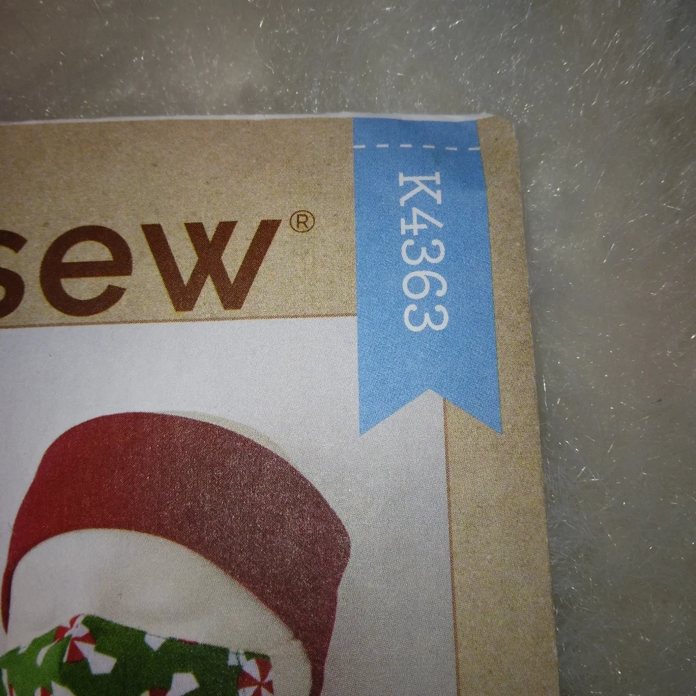 Kwik Sew K4363 Children's headbands, hats, and face covering, face mask NWT